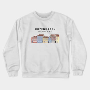 Copenhagen Nyhavn Denmark City Illustration Crewneck Sweatshirt